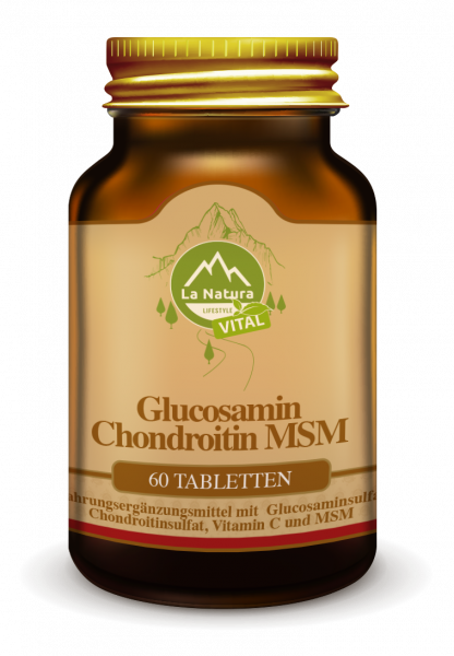 Glucosamin Chondroitin MSM Tabletten 60 Stück La Natura Lifestyle VITAL