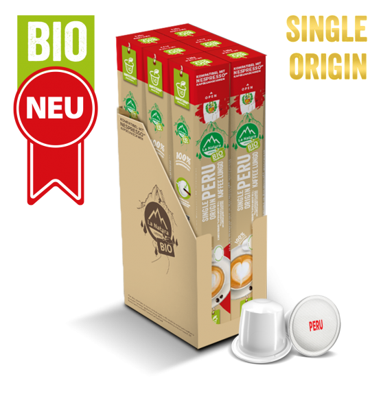 Peru Plantagen Single Origin BIO Kaffee - 60 Kapseln La Natura Lifestyle